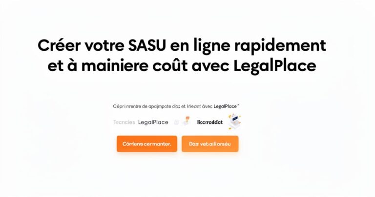Comment créer une SASU en ligne rapidement et à moindre coût avec LegalPlace