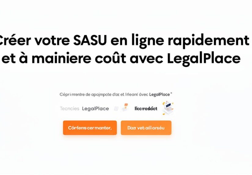 Comment créer une SASU en ligne rapidement et à moindre coût avec LegalPlace